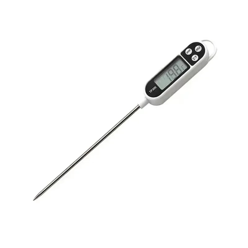 Digital Food Thermometer — Kitchen Probe for Meat, Oil, Water & BBQ